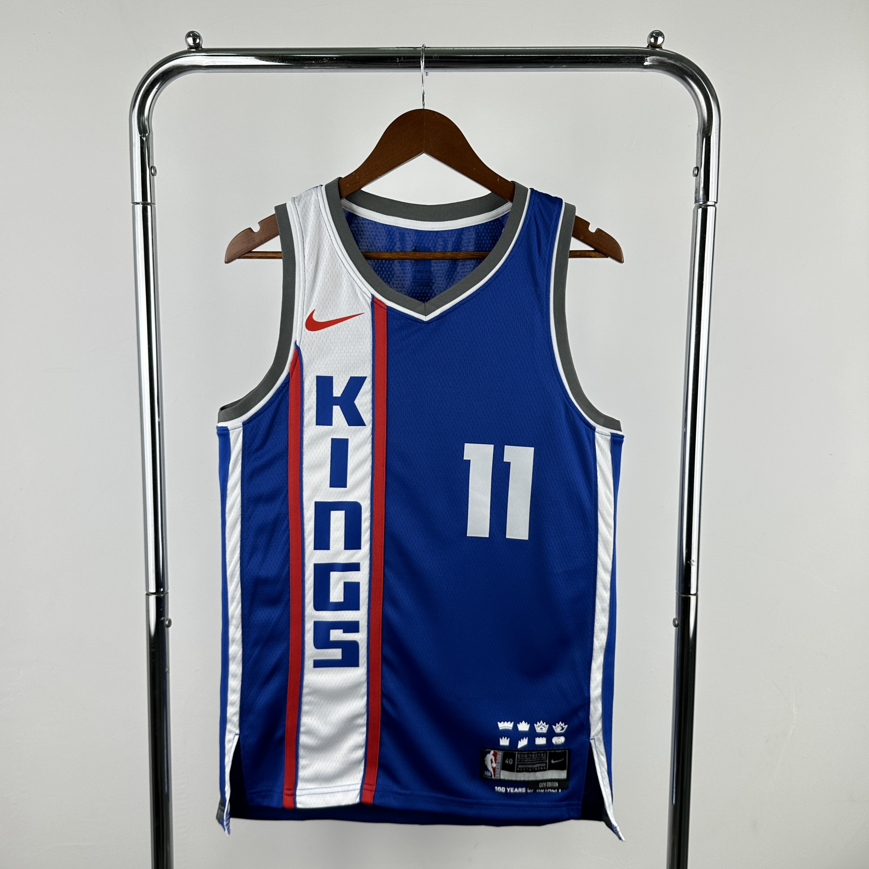 Men Sacramento Kings #11 Sabonis Blue City Edition Season Nike 2024 NBA Jersey->sacramento kings->NBA Jersey